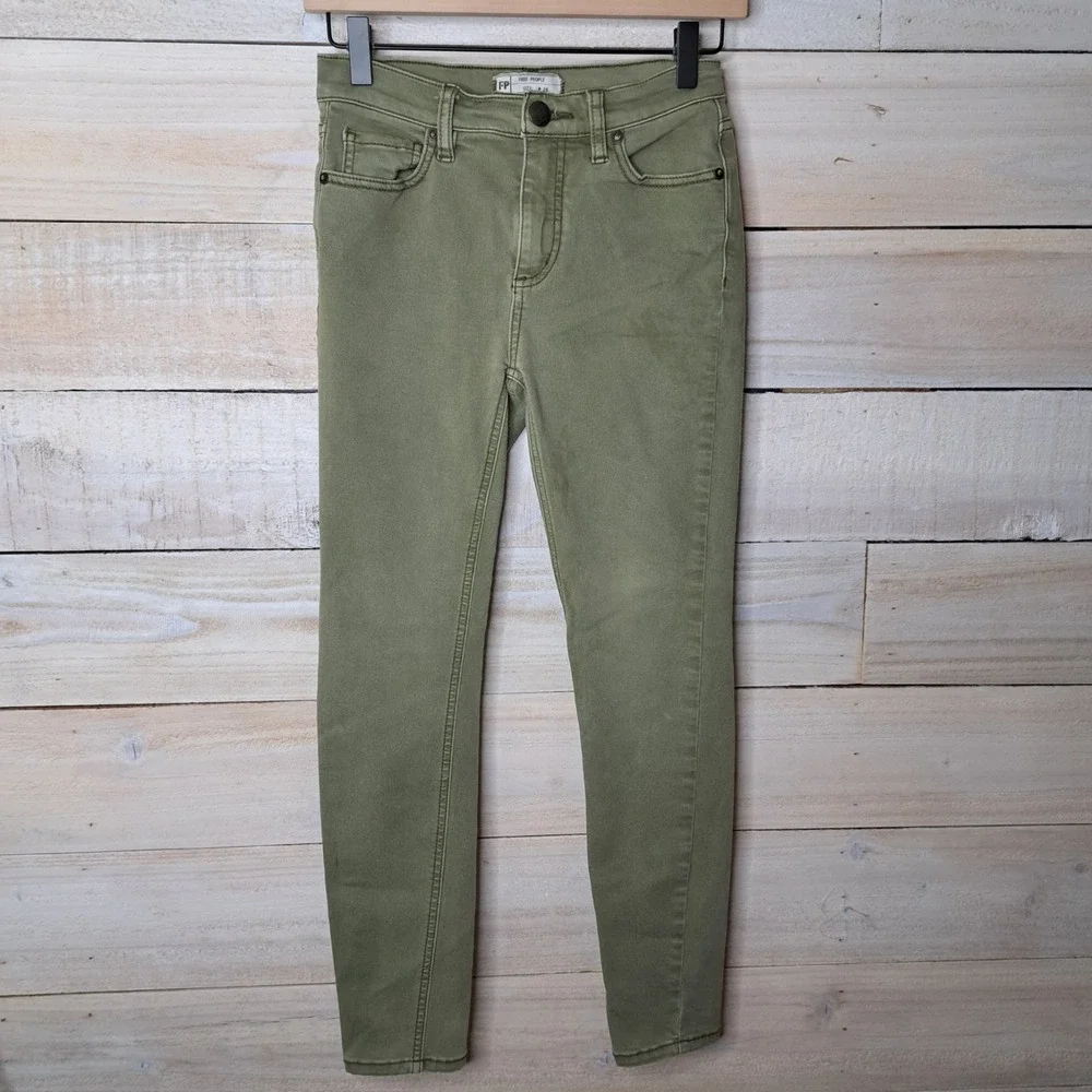 Utility Tactical‎ Free People Women's Jeans Size 25 Olive Green